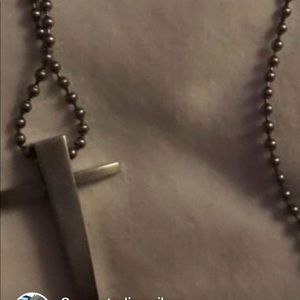 Sterling silver cross necklace